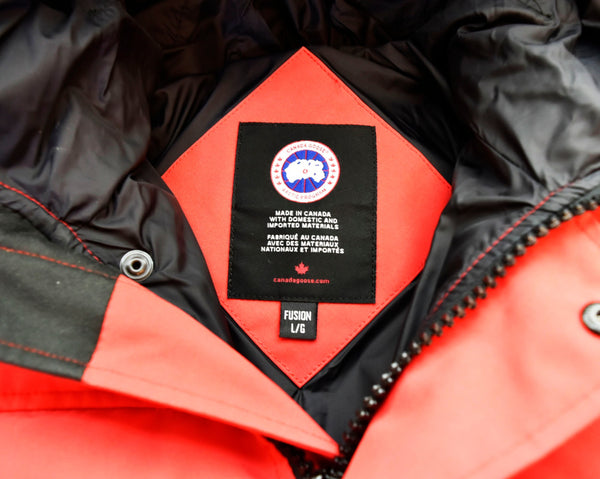 カナダグース CANADA GOOSE MACMILLAN PARKA FUSION FIT マクミラン パーカ フュージョンフィット 赤 3804MA　 ジャケット レッド Lサイズ 103MT-1054