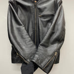 【曜日割引対象外】 ハーレーダビッドソン HARLEY-DAVIDSON シングル ライダースジャケット ジャケット ブラック 38サイズ 201MT-4500 VB