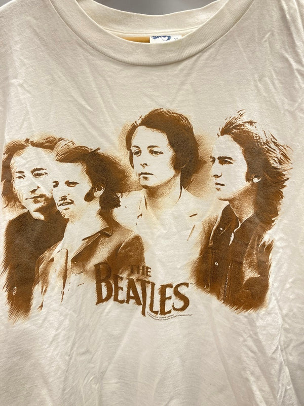 バンド band 90s ©1995 ビートルズ THE BEATLES アートT US古着 白 バンドTシャツ ヴィンテージ Vintage XL Tシャツ ホワイト LLサイズ 101MT-2979