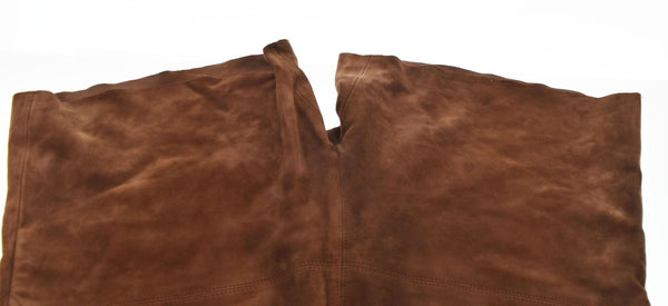 マレアエッレ MAREA ERRE ゴート スエード ショーツ 茶 ハーフパンツ ブラウン Lサイズ 103MB-542