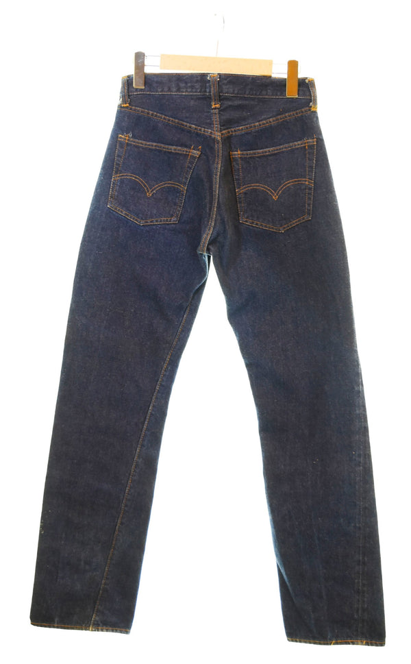リーバイス LEVI'S 70s 73年11月製 501 66前期 ボタン裏6 赤耳 Denim Jeans デニムパンツ 濃紺 デニム ブルー 103MB-321