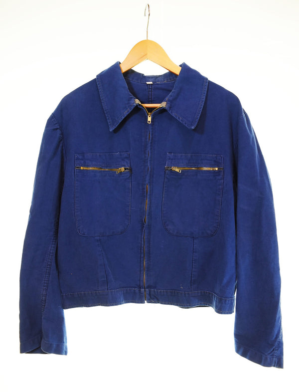 ヴィンテージ  Vintage 50sフレンチ サイクリストジャケット ワークジャケット ジャケット ブルー 103MT-2970