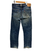 リーバイス Levi's 90's 90年代 201XX ボタン裏555刻印 赤耳 BIGE 1937モデル バレンシア製 アメリカ製 MADE IN USA VINTAGE ヴィンテージ 201-0003 デニム ブルー W33 L36 101MB-749