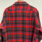 【曜日割引対象外】 ペンドルトン PENDLETON 70's ウール チェックシャツ ボードシャツ ネルシャツ オープンカラー USA製 長袖シャツ レッド XLサイズ 201MT-4773 VB