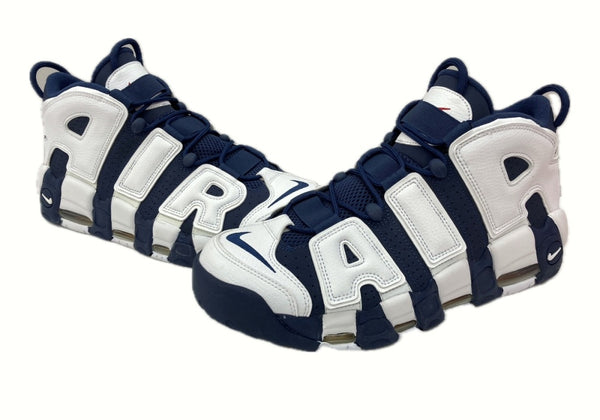 ナイキ NIKE 20年製 AIR MORE UPTEMPO OLYMPIC エア モア アップテンポ オリンピック シューズ バスケ 白 紺 414962-104 メンズ靴 スニーカー ネイビー 30cm 104S-670