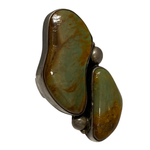 【中古】ナバホ NAVAJO D刻印 Sterling刻印 SILVER カラーストーン 17号 メンズジュエリー・アクセサリー インディアンジュエリー 指輪・リング シルバー 201goods-813