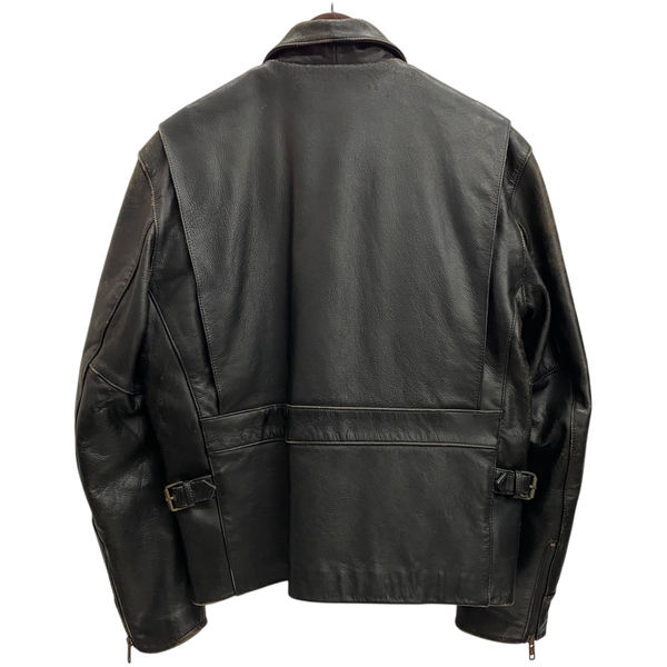 【曜日割引対象外】 ハーレーダビッドソン HARLEY-DAVIDSON USA製 SCREAMIN EAGLE レザージャケット シングルライダースジャケット インナー付き ジャケット ブラック 38サイズ 201MT-4532 VB