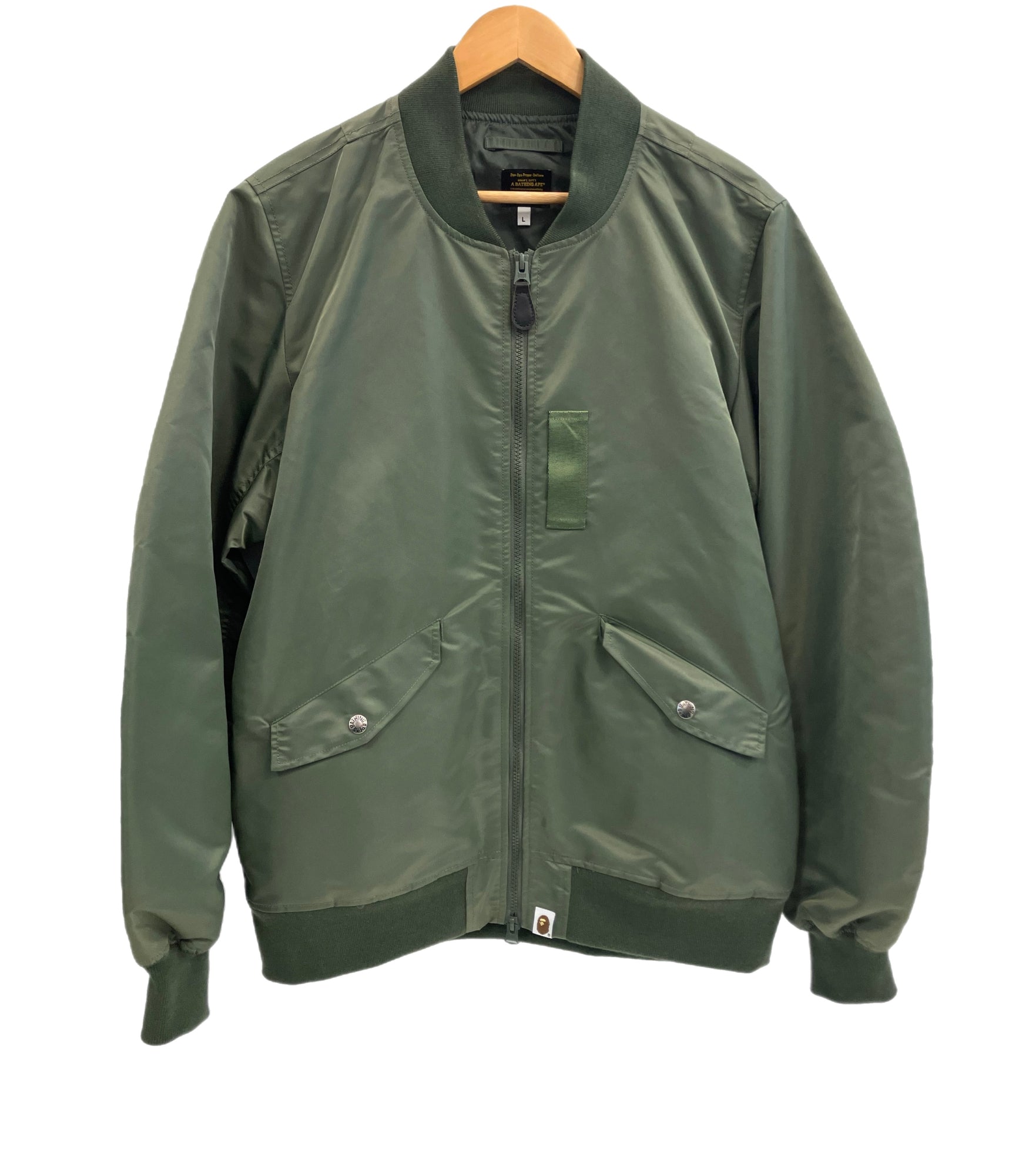 ア ベイシング エイプ A BATHING APE BAPE MA-1 Flight Jacket