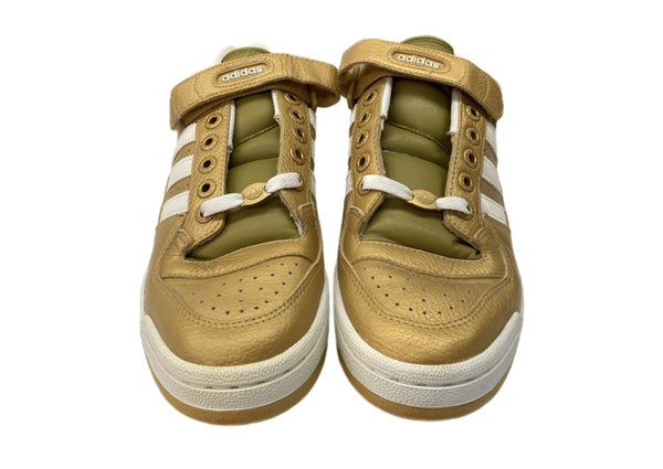 アディダス adidas 02年製 FORUM LO METAL 2 フォーラム ロー デッドストック バスケ シューズ 白 金 675066 メンズ靴 スニーカー ゴールド 27cm 104S-991