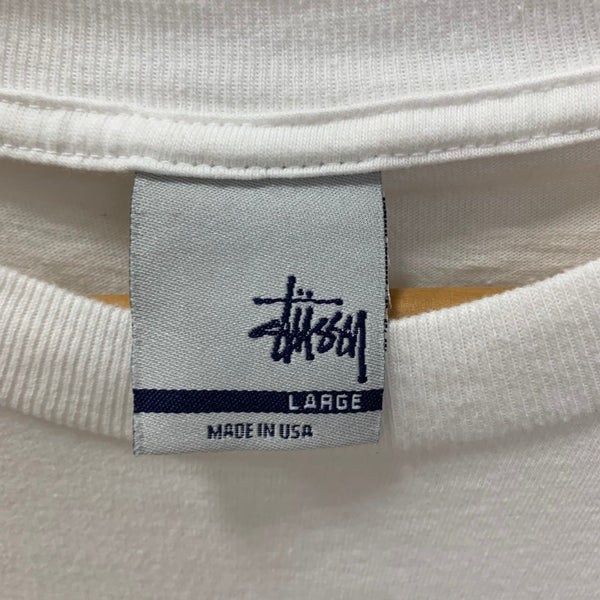ステューシー STUSSY 00s 銀タグ N°4 Tシャツ Tシャツ ホワイト Lサイズ 201MT-3893