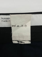 フセインチャラヤン Hussein chalayan SLACKS PANTS スラックス パンツ ジップフライ トラウザーズ 黒 サイズ 38 ボトムスその他 無地 ブラック 104LB-53
