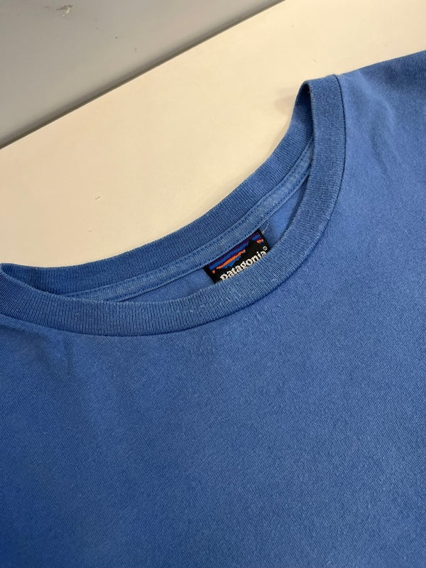 パタゴニア PATAGONIA 90s 90年代 雪なしタグ 生態系プリント USA製 アメリカ製 青 vintage ヴィンテージ XL Tシャツ ブルー LLサイズ 101MT-4716