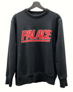 パレス PALACE 23SS GIGANTIC CREW ジャイガンティック クルー スウェット ロゴ トレーナー スケートボード 黒 スウェット プリント ブラック Sサイズ 104MT-462