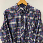 バーバリー Burberry ノバチェック シャツ 現行 長袖シャツ ブルー Lサイズ 201MT-4215