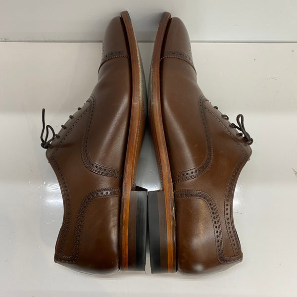 スコッチグレイン SCOTCH GRAIN オデッサII セミブローグ 920 メンズ靴 ローファー ブラウン 26.5cmサイズ 201-shoes1244