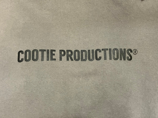 クーティー COOTIE PRODUCTIONS PRINT PULLOVER PARKA LOGO プルオーバー ロゴ　プリント パーカ グレー Sサイズ 101MT-3141