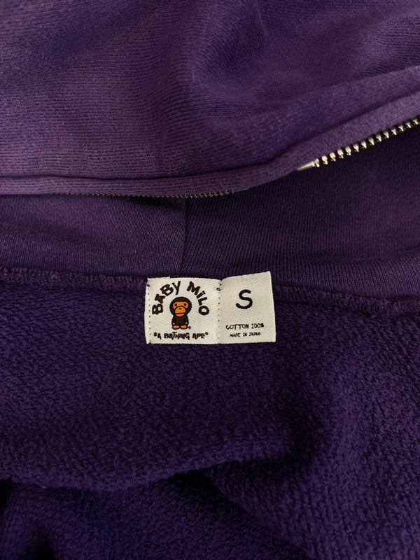 ア ベイシング エイプ A BATHING APE BAPE × Kaws Baby Milo Bendy Giraffe Zip Ups ベイプ カウズ マイロ ジラフプリント キリンプリント フーディ パーカー 紫  パーカ パープル Sサイズ 101MT-5262