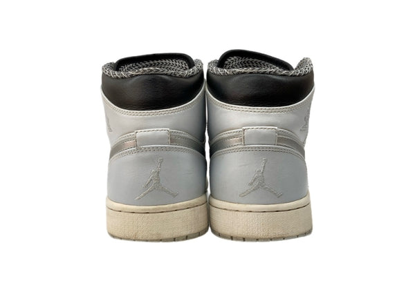 ナイキ NIKE 16年製 AIR JORDAN 1 MID PURE PLATINUM エア ジョーダン ミッド ピュア プラチナム AJ1 シューズ 灰 黒 銀 554724-032 メンズ靴 スニーカー グレー 29cm 104S-827