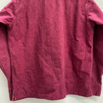 【曜日割引対象外】 ヴィンテージ vintage Punderson 60's 70's レースアップ デニムプルオーバーシャツ ジャケット ワインレッド 201MT-4872 VB