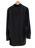 ヨウジ ヤマモト YOHJIYAMAMOTO POUR HOMME プールオム TUXEDO STAND COLLAR BLOUSE 黒 ブラウス 無地 HD-B10-500 サイズ2 長袖シャツ ブラック 101MT-4292