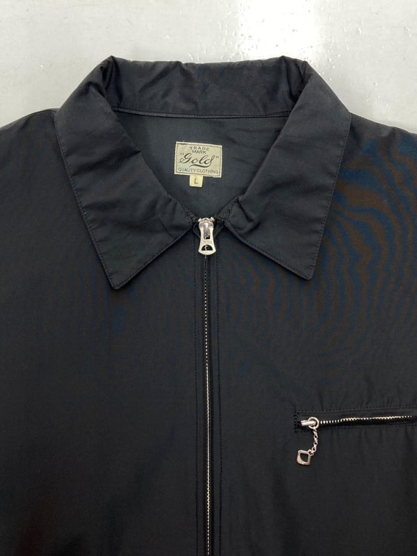 ゴールド GOLD 東洋エンタープライズ WEATHER SPORTS JACKET スポーツ ジャケット ダブルジップ アウター 黒 GL15114 ジャケット 無地 ブラック Lサイズ 104MT-1547