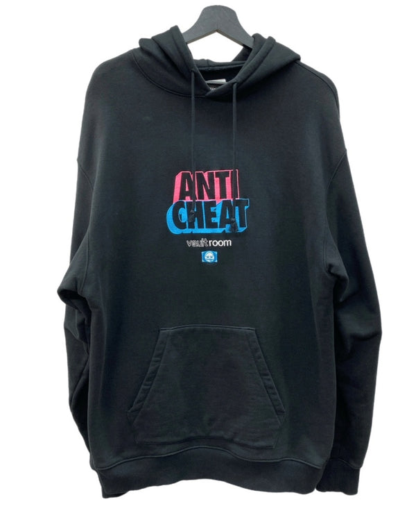 ボルトルーム VAULTROOM ANTI CHEAT Hoodie アンチ チート フーディ スウェット パーカー 黒 パーカ 刺繍 ブラック Lサイズ 104MT-1884