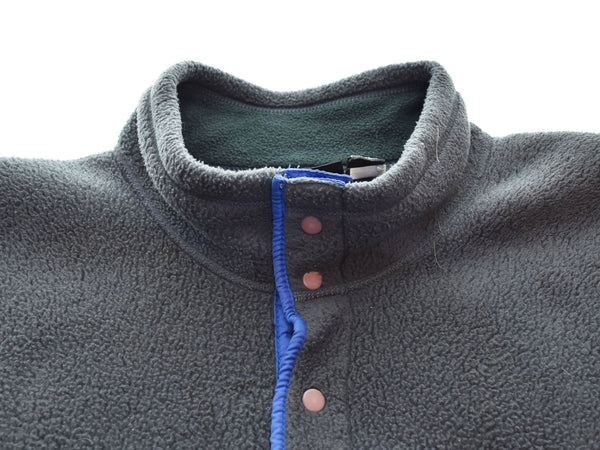 パタゴニア PATAGONIA 94年製 90s 90's USA製 WOORY-T ウーリーT スナップスリースジャケット プルオーバ ジャケット グレー LLサイズ 103MT-2298
