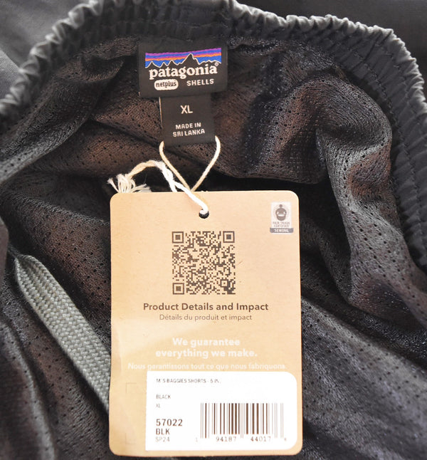 パタゴニア PATAGONIA Baggies Shorts ショートパンツ 57022SP24 ハーフパンツ ブラック LLサイズ 103MB-629