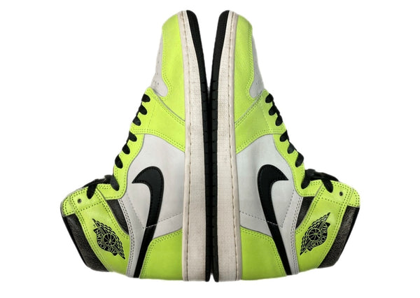 ナイキ NIKE 22年製 AIR JORDAN 1 RETRO HIGH OG VOLT エア ジョーダン レトロ ハイ ボルト AJ1 シューズ 白 黄 555088-702 メンズ靴 スニーカー イエロー 28cm 104S-1007