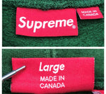 シュプリーム SUPREME 20AW Peace Hooded Sweatshirt ピース フーディ スウェット シャツ パーカー 緑 パーカ 刺繍 グリーン Lサイズ 104MT-2138