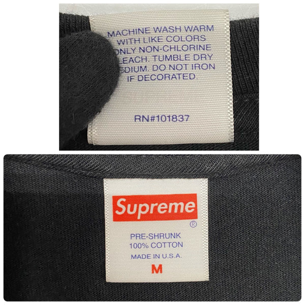 【曜日割引対象外】 シュプリーム SUPREME 20AW Box Logo L/S Tee ボックスロゴ ロンT ブラック Mサイズ 201MT-4033