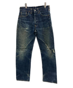 リーバイス Levi's 90's 90年代 201XX ボタン裏555刻印 赤耳 BIGE 1937モデル バレンシア製 アメリカ製 MADE IN USA VINTAGE ヴィンテージ 201-0003 デニム ブルー W33 L36 101MB-749