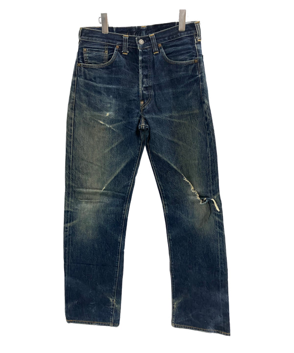 リーバイス Levi's 90's 90年代 201XX ボタン裏555刻印 赤耳 BIGE 1937モデル バレンシア製 アメリカ製 MADE IN USA VINTAGE ヴィンテージ 201-0003 デニム ブルー W33 L36 101MB-749