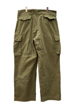 ミリタリー Military 50s 50年代 French Army フランス軍 Ｍ47 前期 無地 カーゴパンツ カーキ サイズ37 104MB-375