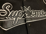 シュプリーム SUPREME Playboy Wool Varsity Jacket プレイボーイ バーシティジャケット スタジャン FW17 黒 ジャケット ロゴ ブラック Lサイズ 101MT-2460