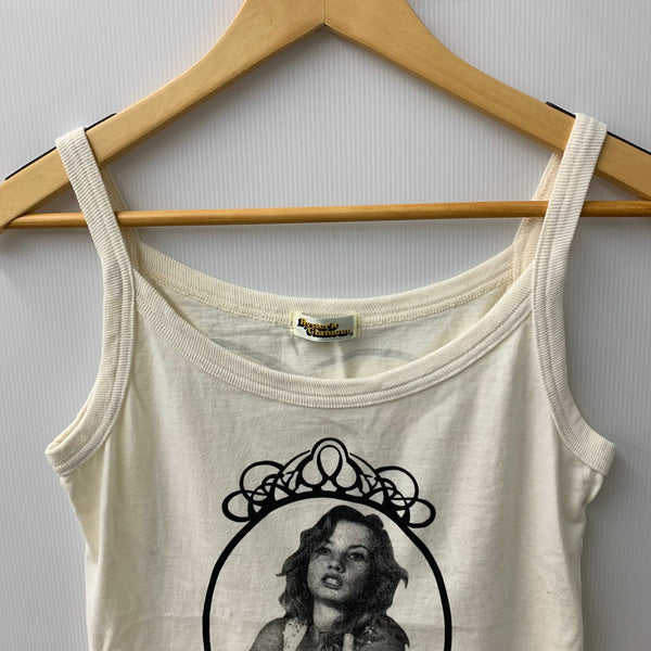 ヒステリックグラマー HYSTERIC GLAMOUR 00s キャミソール 初期タグ ノースリーブ ホワイト フリーサイズ 201LT-444