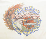 ハーレー ダビッドソン Harley Davidson  00's COLORADO SPRINGS EAGLE PRINT Tee コロラド イーグル Made in USA Hanes BEEFY-T XL Tシャツ ホワイト 103MT-2887