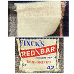 【曜日割引対象外】 ヴィンテージ vintage 50's フィンクス FINCK'S デニムカバーオール ジャケット ブルー 42サイズ 201MT-3436 VB