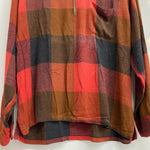 【曜日割引対象外】 ヴィンテージ vintage TOWN CRAFT PENNEY'S 60's 船タグ チェック レーヨンプルオーバー 長袖シャツ レッド Lサイズ 201MT-4700 VB