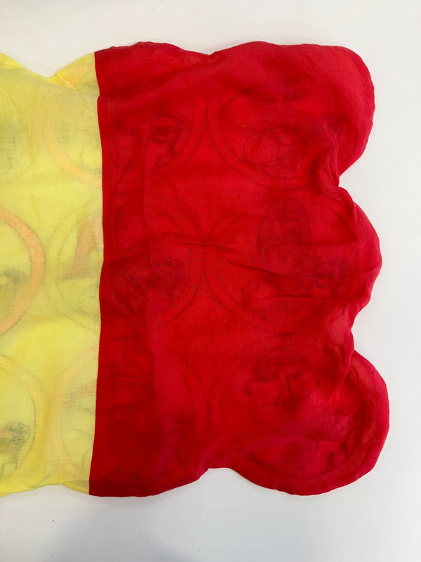 ウロコ ULOCO 刺繍 テキスタイル ステッチ ストール ULOCOガールズ butter milk sugar flour 白 赤 黄色 マフラー・スカーフ レディースマフラー・ストール ホワイト 101G-233