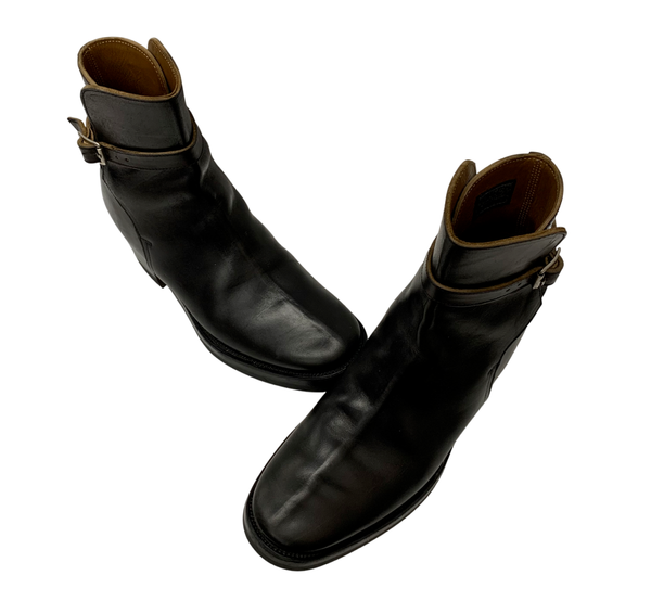 【曜日割引対象外】 クリンチ CLINCH Jodhpur Boots Soft-toe ホースバットレザー メンズ靴 ブーツ ジョッパー ブラック US 8hサイズ 201-shoes1078 VB