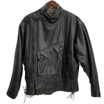 【曜日割引対象外】 バンソン VANSON スウェーデン軍 レザー モーターサイクル USA製 ジャケット ブラック 38サイズ 201MT-3881 VB