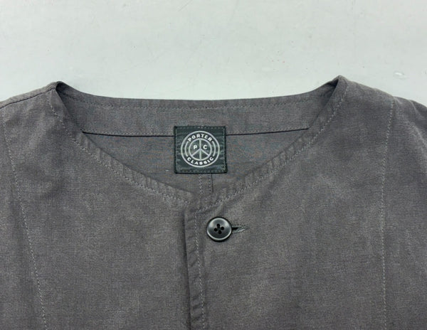 ポータークラシック Porter Classic 18SS TENCEL CARDIGAN テンセル カーディガン 薄手 灰 サイズ 2 カーディガン 無地 グレー 104MT-1290