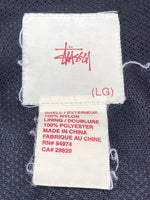 ステューシー STUSSY OLD ZIP HOODIE NYLON JACKET ジップ フーディ ナイロン ジャケット 黒 ジャケット ワンポイント ブラック Lサイズ 104MT-1921