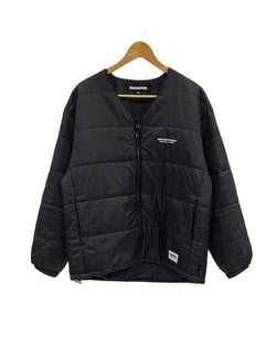 ネイバーフッド NEIGHBORHOOD 23AW Puff Shirt LS パフシャツ ロングスリーブ ノーカラー 中綿 ジップアップ 232TSNH-SHM05 ジャケット ブラック Mサイズ 101MT-4812