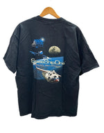 US US古着 00s 2005 ADVENTURE  OSHKOSH  EAA  宇宙 GILDAN XL Tシャツ ネイビー LLサイズ 101MT-2889