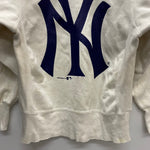 【曜日割引対象外】 チャンピオン Champion 90's USA製 YANKEES 両面プリント スウェット ホワイト Mサイズ 201MT-4651 VB