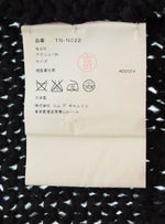 トリココムデギャルソン tricot COMME des GARCONS AD2004 00s 00's 変形ローゲージカーディガン アシンメトリー ガウン TN-N022 カーディガン ブラック 103LT-130