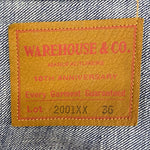 【曜日割引対象外】 ウエアハウス WAREHOUSE 2001xx 10周年記念 デニム 箱 BOOK付き ジャケット ブルー 36サイズ 201MT-3664 VB