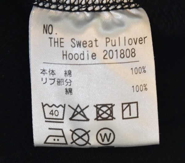 ザ THE THE Sweat Pullover Hoodie 中川政七商店 吊り編み スウェット フーディー ラグラン 201808 パーカ ブラック Sサイズ 103LT-154